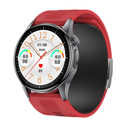 New Smart Watch High precision air pump1.56‘’ AMOLED Display ECG Comprehensive Sleep Monitoring Health BT Talk NFC Airbag Stra