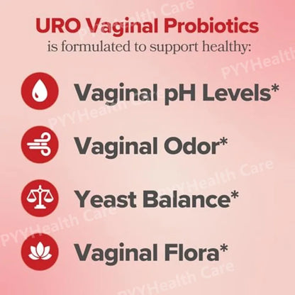 Probiotic Capsules for Women with Lactobacillus & Prebiotics for Gut and PH Balance Promote Healthy Flora 60pcs