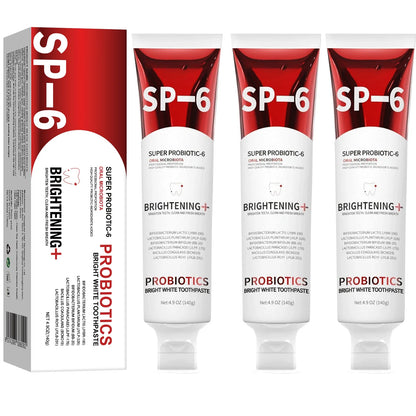 Probiotic SP-6 Toothpaste Whiten teeth Remove plaque Prevent tooth decay Oral cleansing Replenish beneficial bacteria