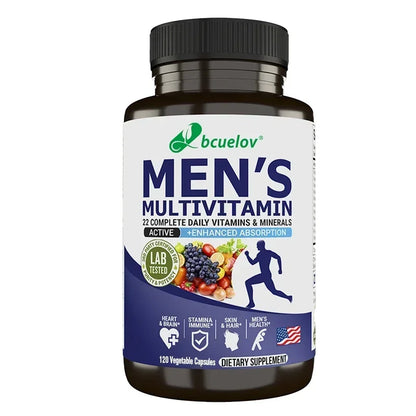 Men's Multivitamin Multimineral Supplement Vitamin ABCDEK Magnesium Calcium Zinc To Replenish Energy and Promote Overall Health