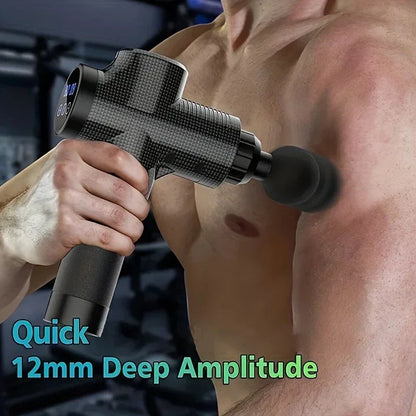 Electric Massage Gun Fascia Deep Muscle Relax Body Neck Massager Shoulder Relax Fitness Equipment Noise Reduction Male Female
