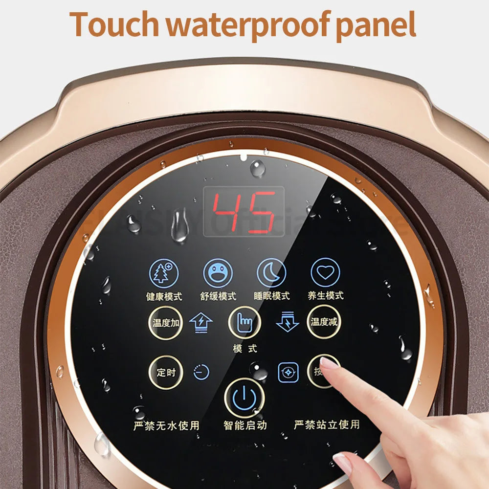 Foot Bath Artifact Footbath Household Electric Massage Heating Foot Bath Barrel with Automatic Foot Tub Foot Bath Massager