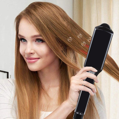 Ultrasonic Infrared Hair Care Iron Keratin Argan Oil Recovers Damaged Wide Plate Hair Straight LCD Display Treatment Cold Irons