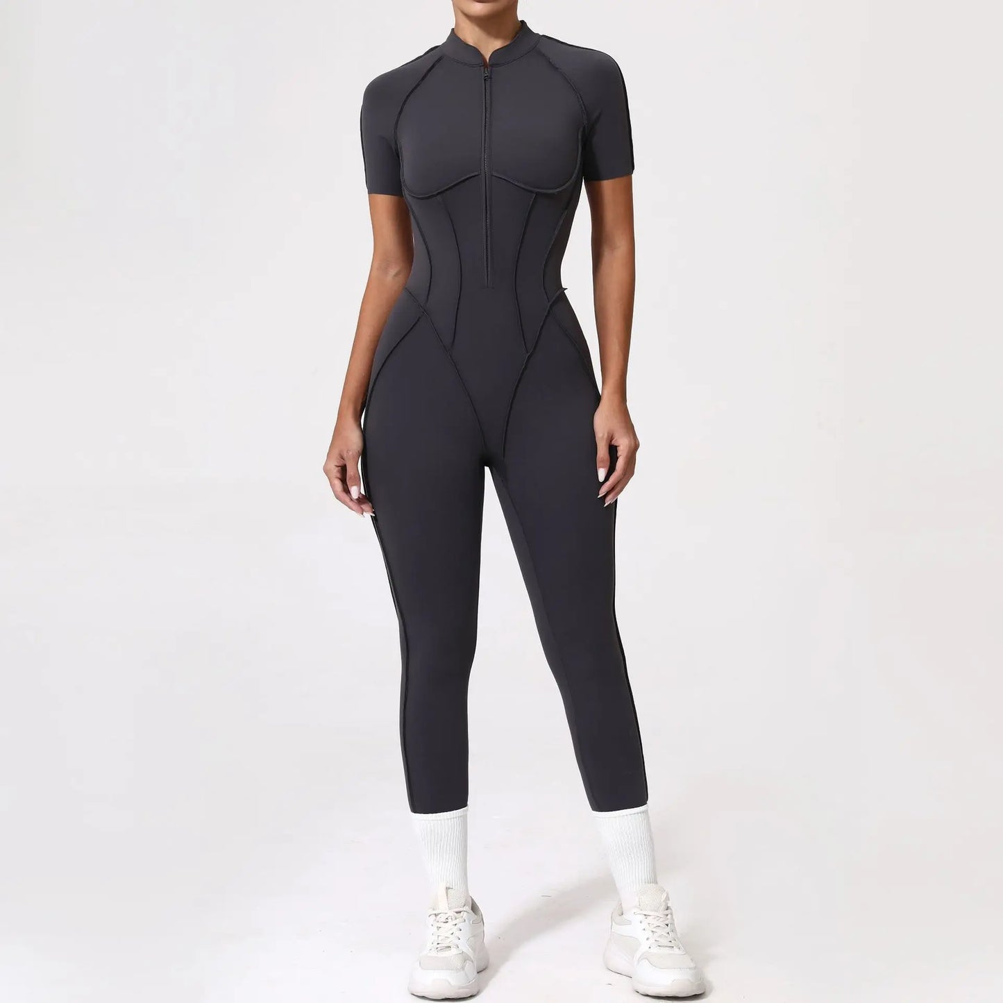 2025 New Style Women Yoga Apparel Workout Suit Gym Clothing Outdoors Sports Suit Short Sleeves Long Pants Suit Fitness Suit Set