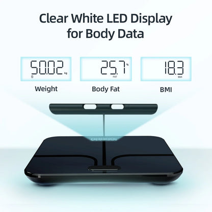 Voice Broadcast Scale Smart Body Weight Scale Body Fat Scale 8 Electrodes Bioimpedance Scale Professional Body Composition Scale