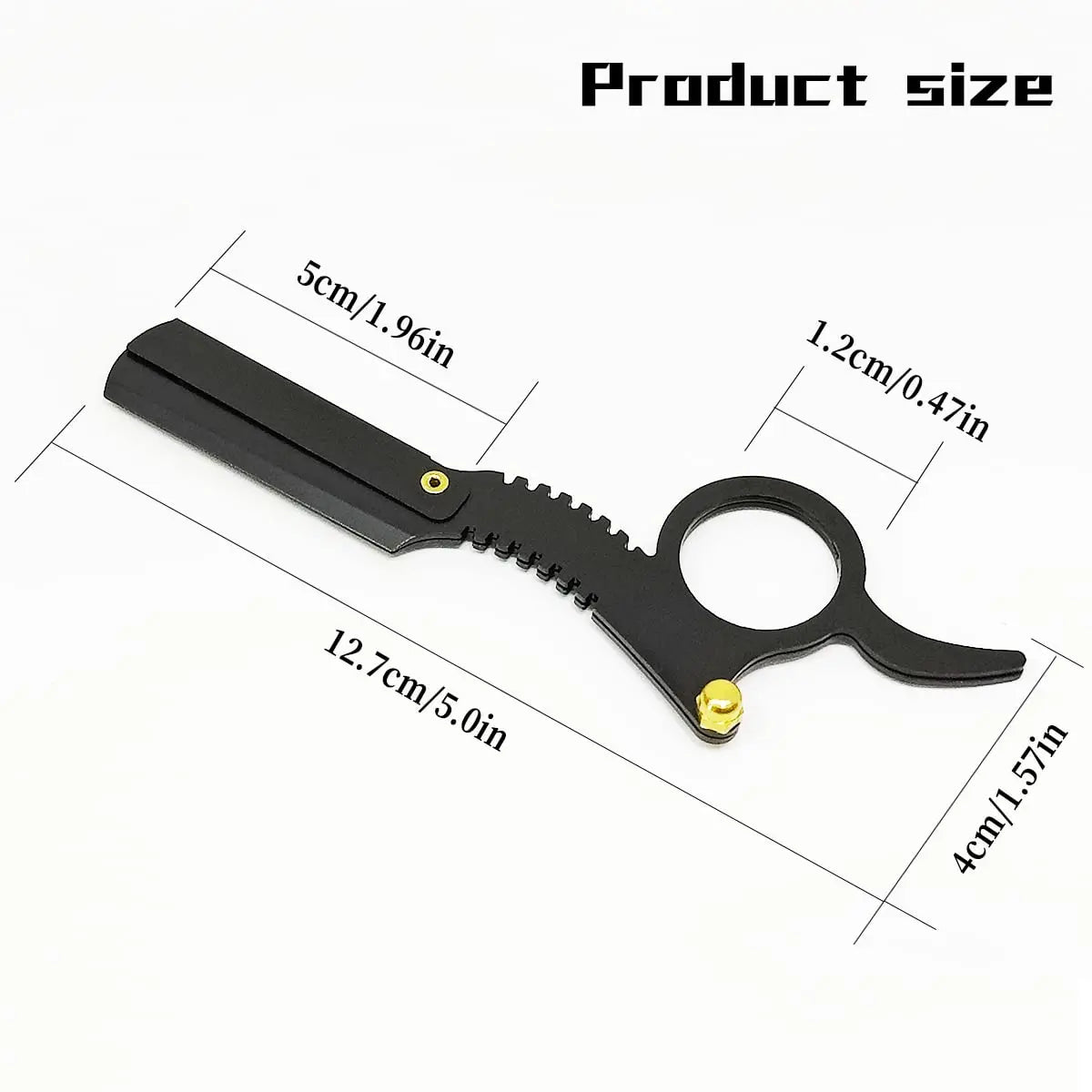 Barber Manual Razor Straight Edge Haircut Beard Eyebrow Shaver Men Depilation Razor Hairdresser Trimming Blades Replaceable