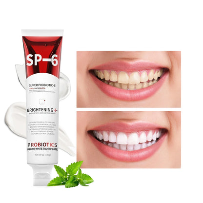 Probiotic SP-6 Toothpaste Whiten teeth Remove plaque Prevent tooth decay Oral cleansing Replenish beneficial bacteria