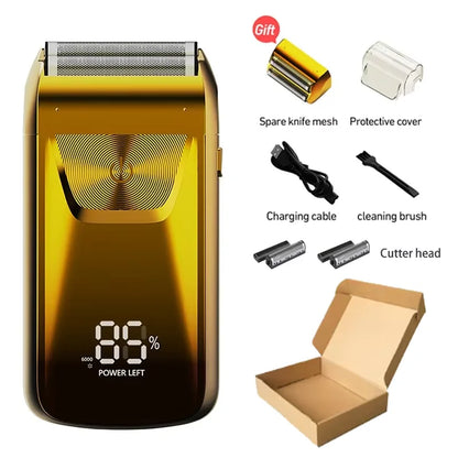 Electric Razor Electric Shaver Rechargeable Shaving Machine for Men Shaver Beard Razor Wet-Dry Use Beard Trimmer Shaving Machine