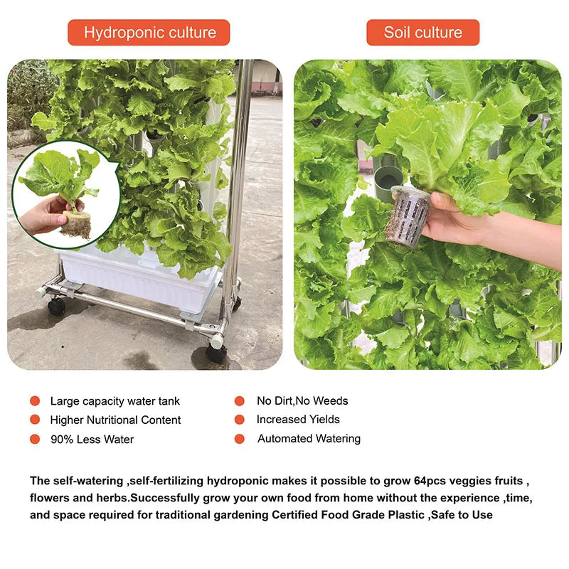 New Style Indoor Greenhouse Hydroponic Grow System Vertical Plant With Accesories