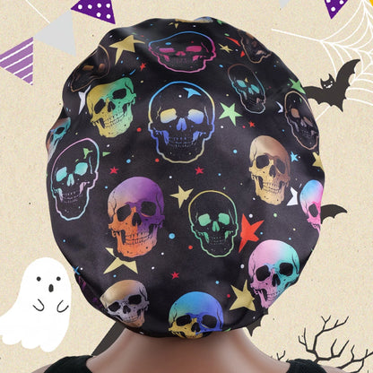 6pcs Satin Sleep Bonnet with Wide-Brimmed, Hair Protection Caps for Curly Hair, Overnight Hair Bonnet for Women