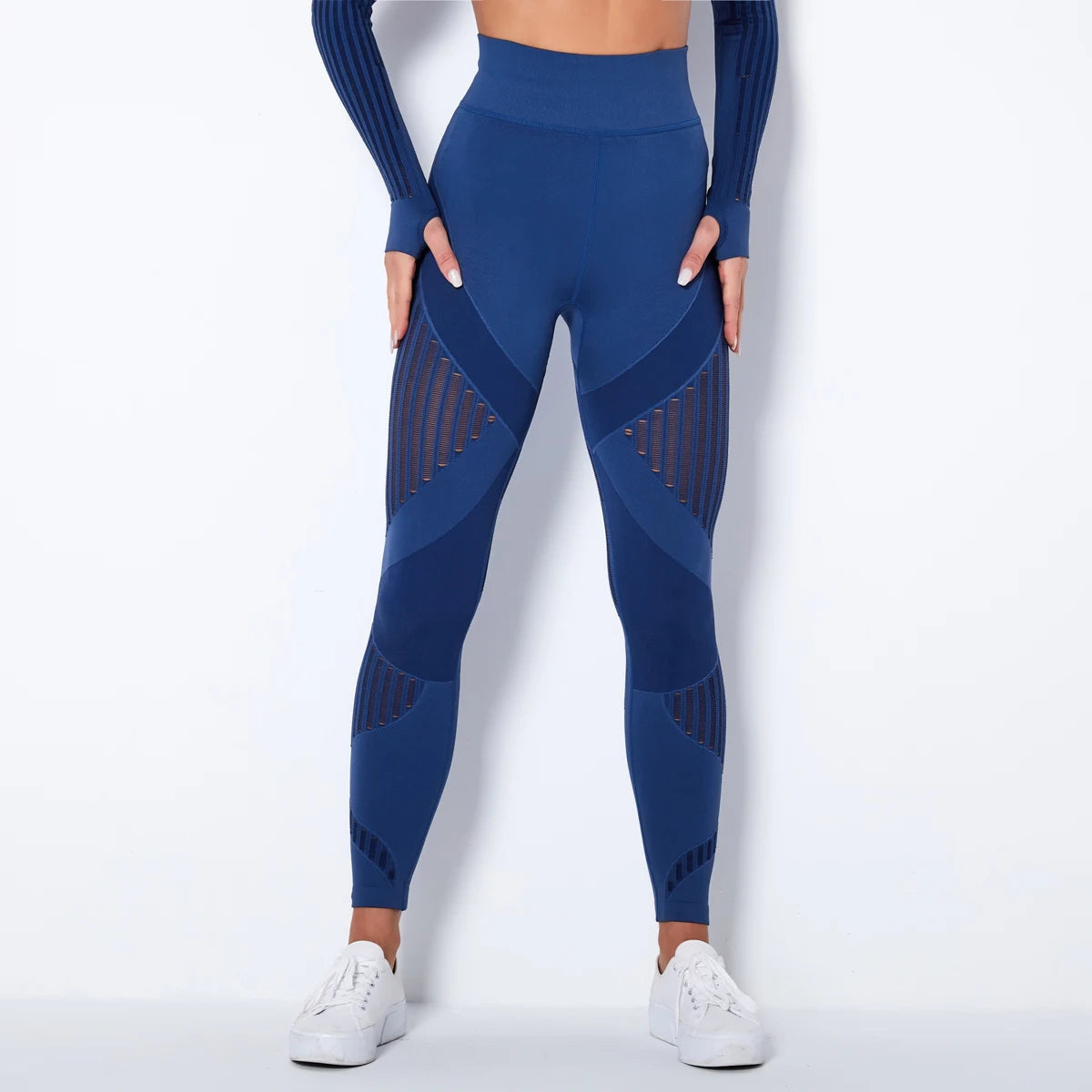 Sexy Women Fitness Leggings Hollow Seamless Leggings High Waist Gym Workout Legging Fashion Breathable Yoga Pant