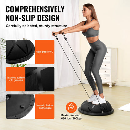 23in Half Exercise Ball Trainer 660lbs Capacity