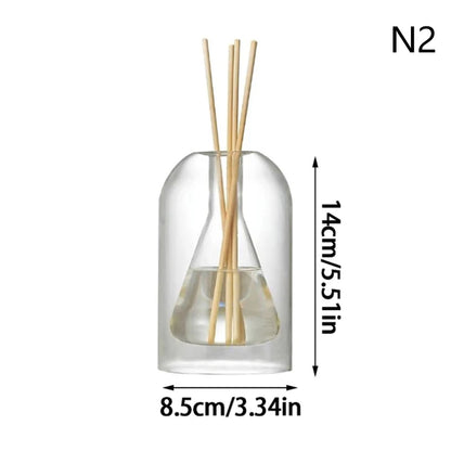 Z. Aromatherapy Diffuser Bottle Glass Essential Oil With Diffusers Sticks Storage Containers Transaprent Modern Home Decorations