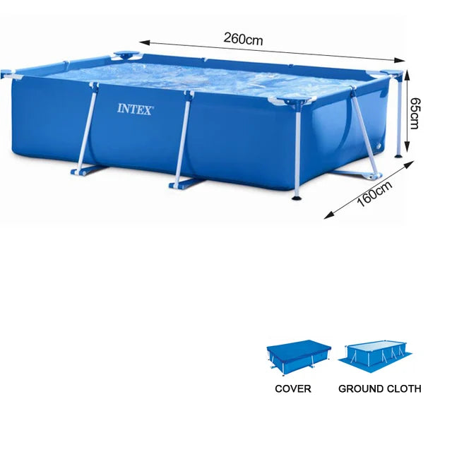 220cm 450cm  full set metal frame steel rectangular square swimming Pool Pipe Rack Pond Large Bracket above ground filter summer