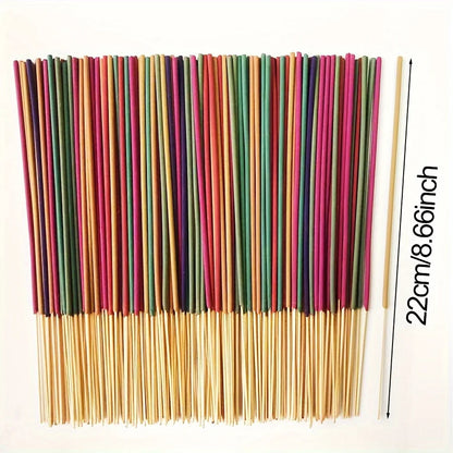 Mixed Aromatherapy Wooden Sticks - Lavender, Sage, Roses, Sakura, Lemongrass, Jasmine, Coconut, Lemongrass, Mint, Eucalyptus, Sandalwood, Blackberry, Etc. - Expanded Size, Wholesale Bulk, Suitable for Home and Outdoor Use, Ho