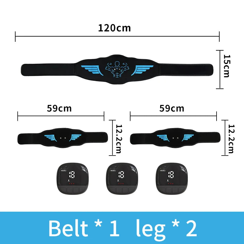 EMS Muscle Stimulator Abdominal Trainer Abs Toner Arm Belly Leg Exercise Workout Lose Weight Fat Burn Home Gym Fitness Equipment
