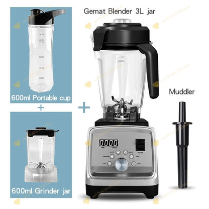 4200ML 3-in-1 Multifunctional Food Processor, High Power Grinder Blender, Commercial Smoothie Blender, Kitchen Appliances