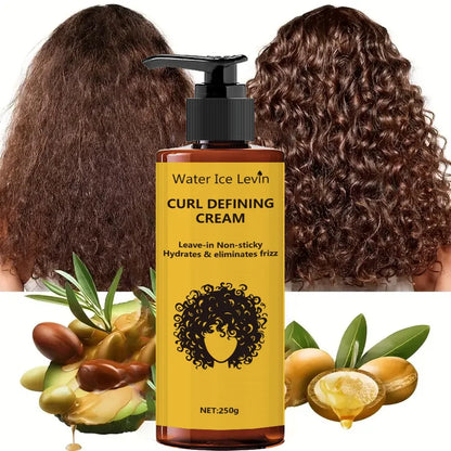 Viral Curl Definition Cream: Tames Frizz + 72H Shine | Weightless Leave-In Formula