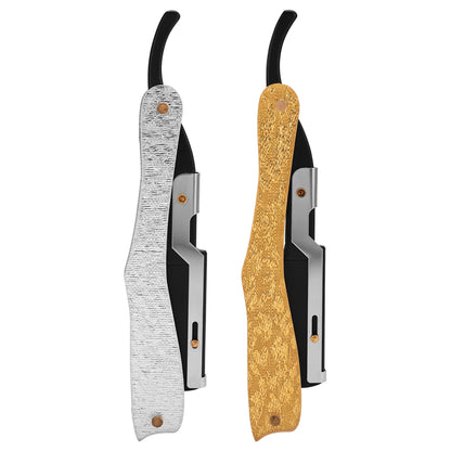 Foldable Hair Blade Barber Straight Razor For Shaving Men Manual Face Care Beard Styling Contouring Clean Tool