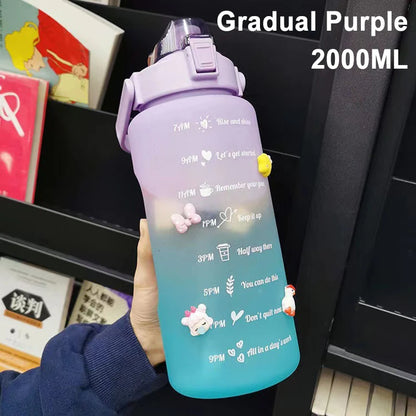 1 Liter Water Bottle Motivational Sport Water Bottle Leakproof Drinking Bottles Outdoor Travel Gym Fitness Jugs For Kitchen