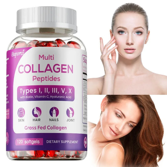 Collagen Peptides - Promotes Healthy Hair and Strong Nails, Improves Bowel Function and Digestion, Enhances Joint Flexibility