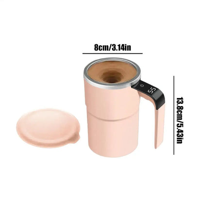 Self Stirring Mug Smart Coffee Cup with Temperature Display Rechargeable for Hot Chocolate Matcha Latte Protein Shake Mixing