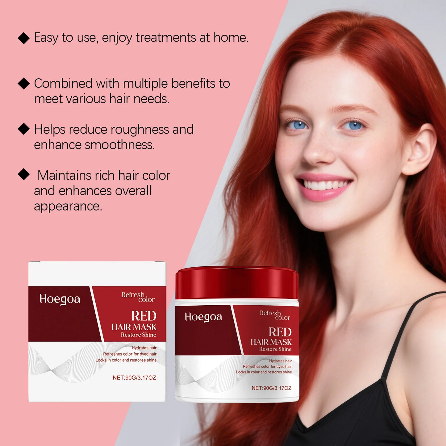 Collagen Hair Mask for Red Blue Brown Hair Color Supplement Deeply Nourish Anti Frizz Drying Rough Damaged Hair Treatment Mask