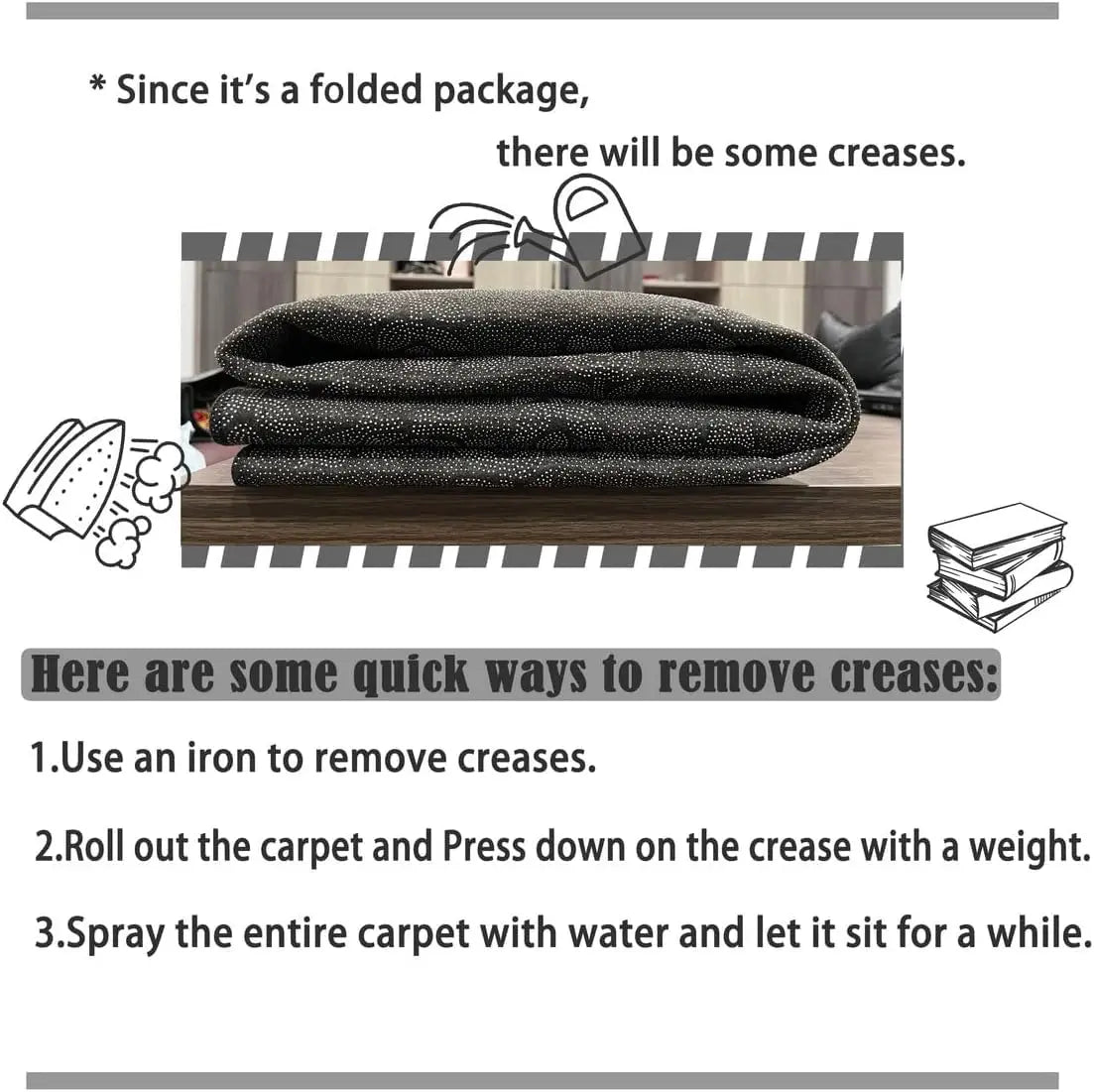 VIKAMA Outdoor Rugs for Garden Patio Waterproof Indoor Outdoor Area Carpet Mat for Camper Balcony Backyard Deck Home Decoration