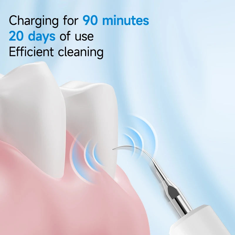 Electric Toothbrush with Oral Mirror 5 Modes Calculus Oral Tartar Remover Tooth Stain Cleaner Teeth Dental Plaque Cleaner