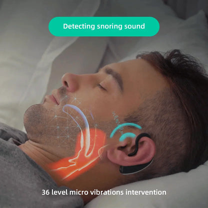 Anti Snoring Earset Smart Device for Adult Effective Safe Ear Sleep Aid Analyze Real-Time Sleep and Snoring Data Wirelessly