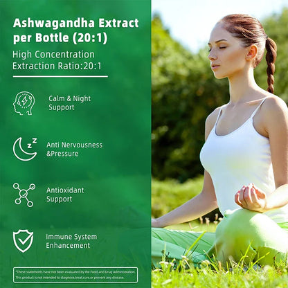 Cortisol Supplements - Improve Mood, Concentration and Relaxation, Relieve Anxiety and Promote Brain Nerve Health