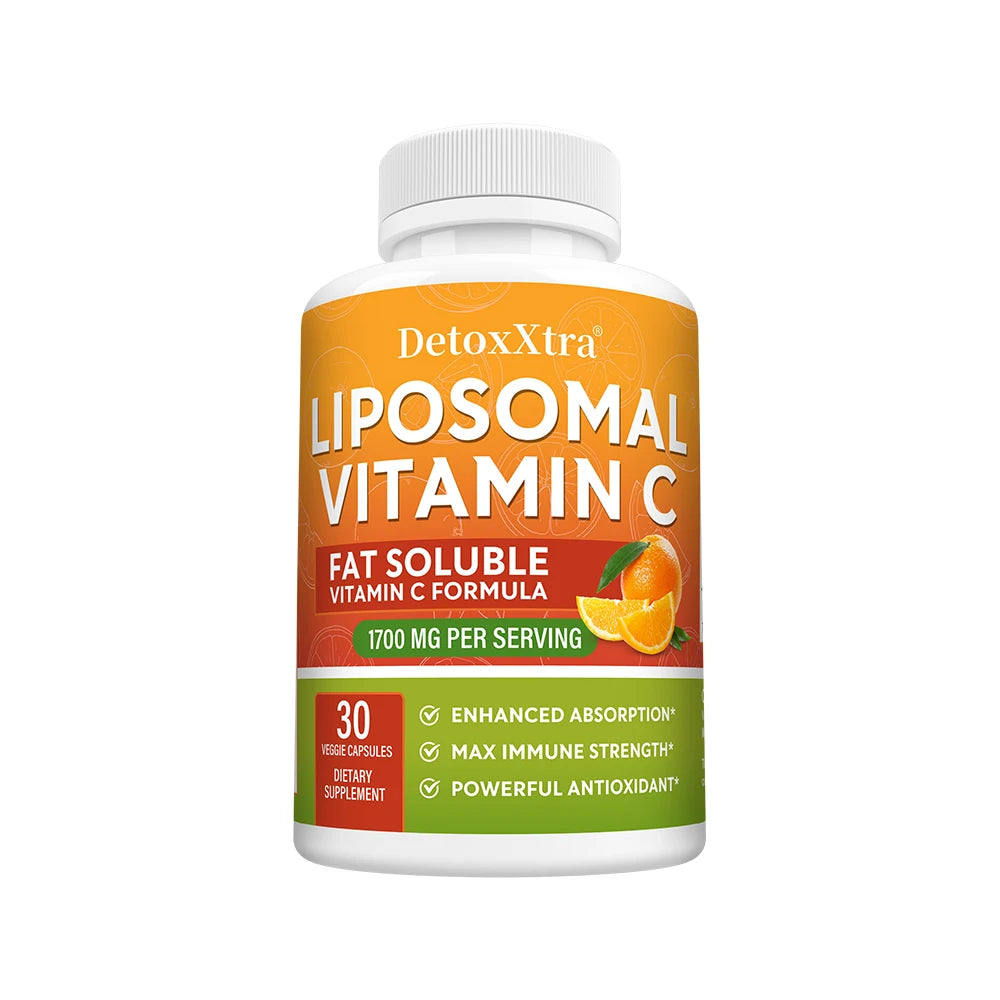 Liposomal Vitamin C 1700 Mg, Vitamin C Supplement - Enhanced Absorption, Ascorbic Acid, Immune Support