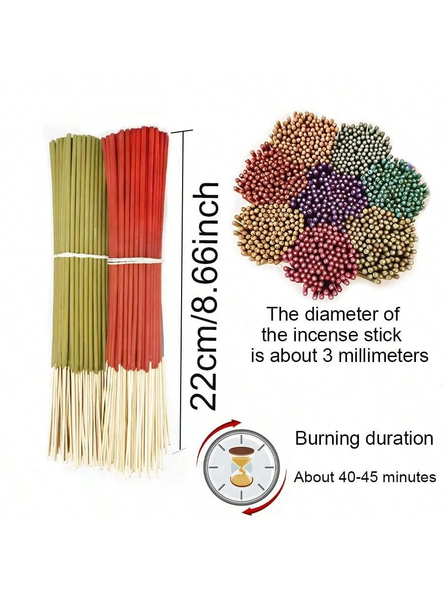 6 Sets of about 126 High-Quality Aromatherapy Sticks - Including Shrubs, Lavender, Lemongrass, Dragon's Blood, Rose, Jasmine, Ch