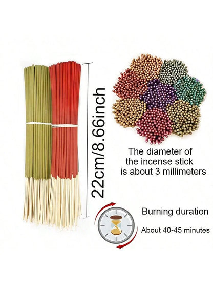 6 Sets of about 126 High-Quality Aromatherapy Sticks - Including Shrubs, Lavender, Lemongrass, Dragon's Blood, Rose, Jasmine, Ch