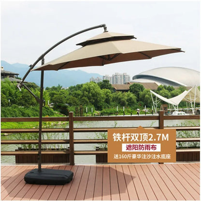 Outdoor villa courtyard garden  balcony sunshade banana  outdoor terrace side  rainproof parasol wholesa