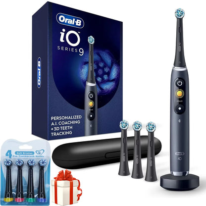 Oral-B Electric Toothbrush Oral B iO Series 9 Electric Toothbrush with 1 Replacement Brush Head 1 travel box 1 induction charger