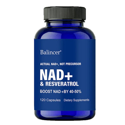 NAD Supplements - with Resveratrol,Support Cell Regeneration Natural Energy Focus and Memory,Anti-aging Capsules