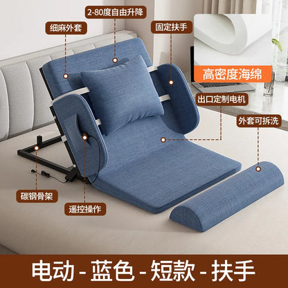 Elderly Electric Adjustable Bed - Home Hospital Use, 5-Position Lift Recliner, Remote Control, Back Massage, USB Charging