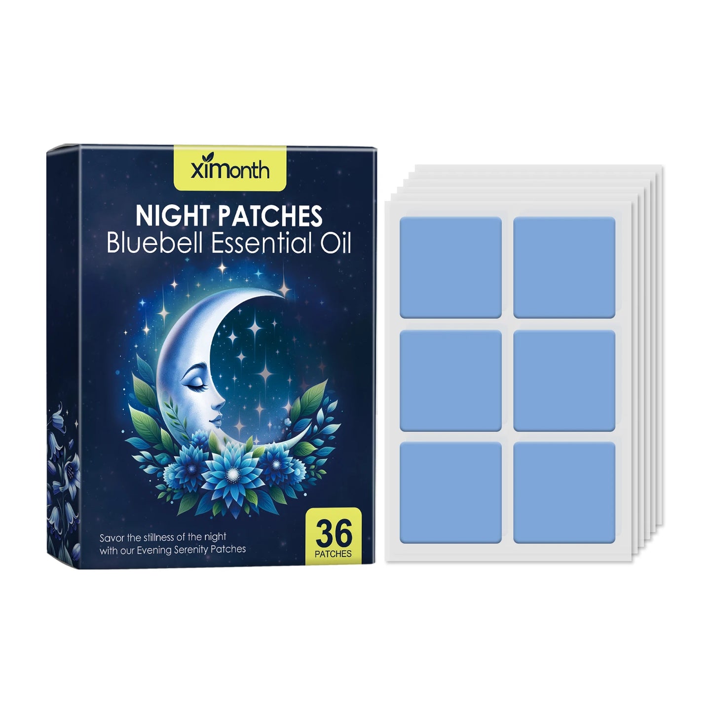 Sleep Care Patch Improves Sleep Quality Soothes Nerves Jasmine Lavender Citrus Bluebell Scent Lightweight & Portable Sleep Patch