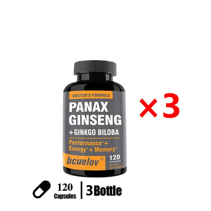 Male Enhancement Supplements - Increase Energy, Endurance and Performance with Vitality, Natural Ginseng + Ginkgo Biloba