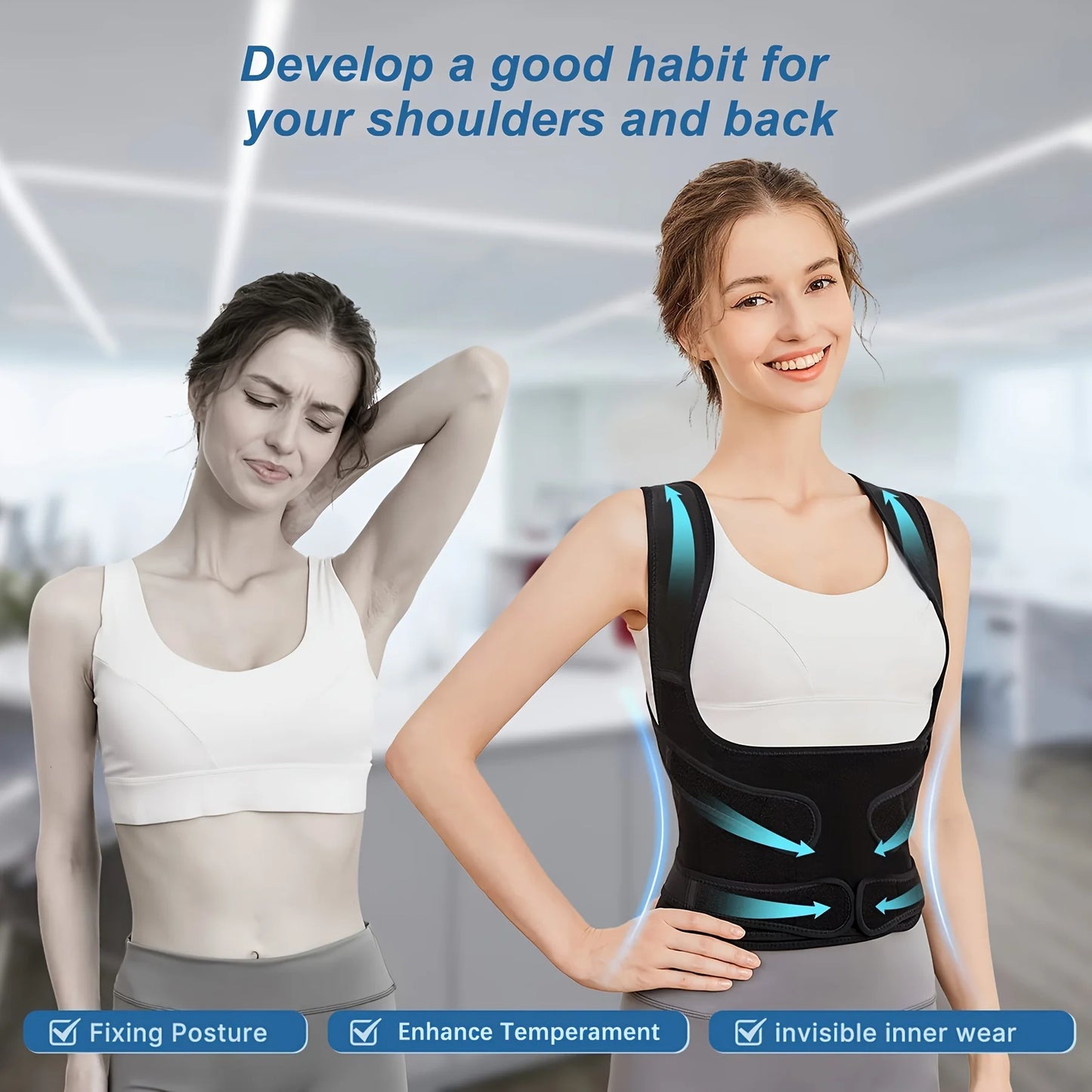 Back Brace Posture Corrector Full Back Support Spine Corrector