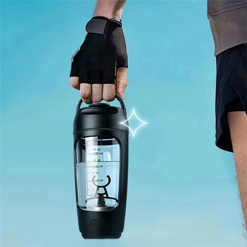 AA81-Electric Protein Shaker Bottle Portable 1200Mah Rechargeable Blender Cup Automatic Self Stirring Mug Mixing Cups