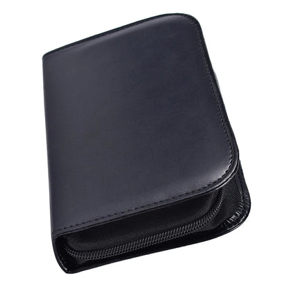 Blood Glucose Meter Storage Bag Black Pu Portable Protective For Fingertip Carry Case Fingertip Case Health Monitoring