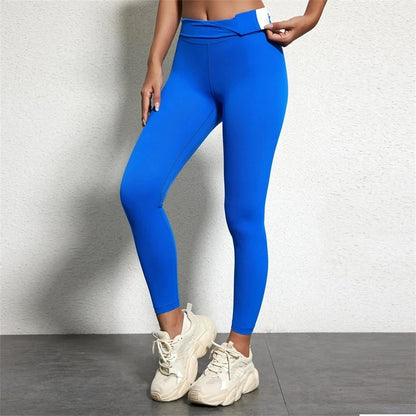 Solid Color Gym Fitness Set Tight Soft cross back Fitness Bra +compression High Waist Yoga Leggings Suit Comprehensive Training