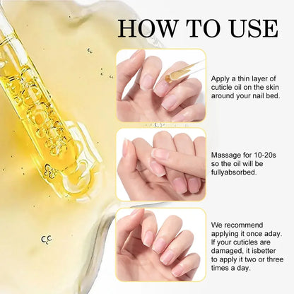 15ML Nail Cuticle Nutrient Oil Nourish Repair Damaged Nail Care Nutrition Oil Treatment Moisturizes Strengthen Bright for Nails