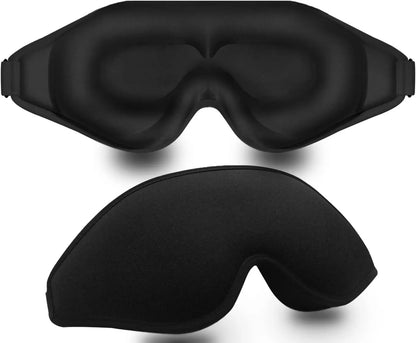Sleep Mask,3D Deep Contoured Eye Covers for Sleeping,99% Block Out Light Eye Mask,with Adjustable Strap for Sleeping,Traveling