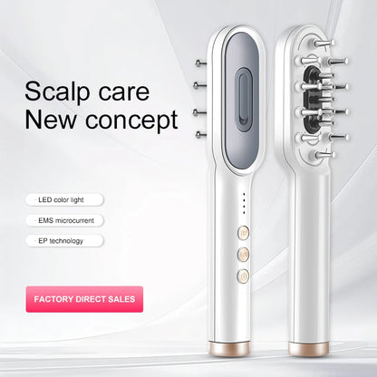 KSKIN LED Red Light Therapy Electric Massage Comb Hair Growth Applicator Anti-Hair Loss Head Massage Hair Brush Scalp Treatment