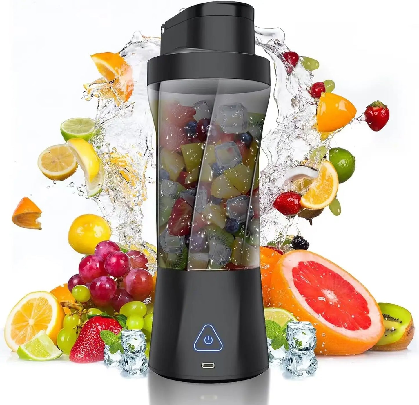 700ml Juicer Blender Cup 6000mAh Outdoor Mini Portable Fruit Blender 304 Stainless Steel Blade High Speed Smoothie Maker juicers