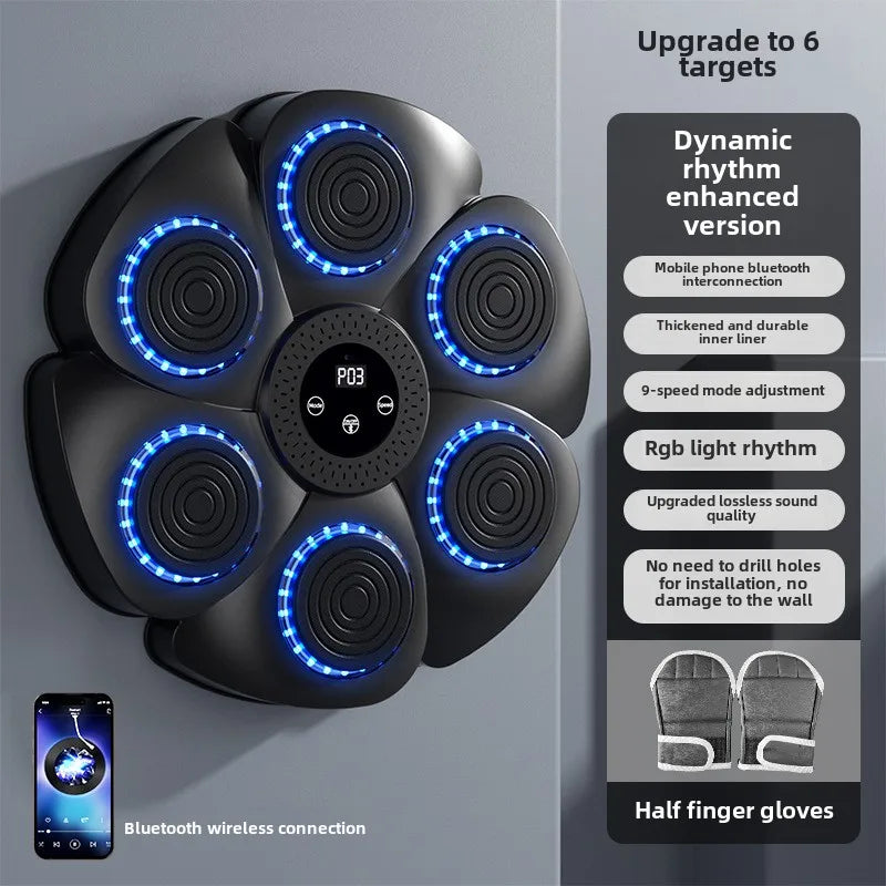 Cross-border new smart boxing machine music sports fitness training equipment home sports boxing wall target