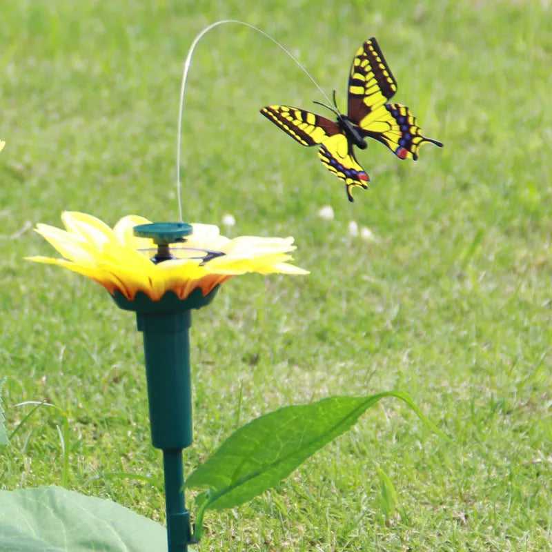 Dancing Fluttering Butterflies Hummingbird Yard Decor Solar Powered, Dancing Fluttering Butterflies For Your Potted Plant Yard